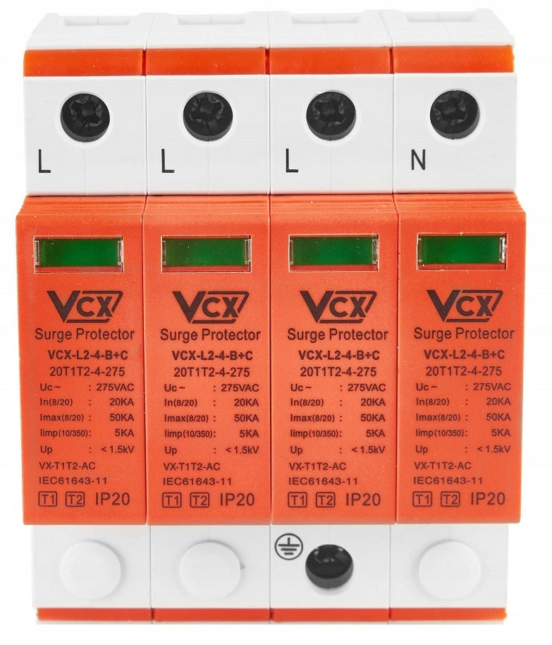 Ochronnik przeciwprzepięciowy B+C T1+T2